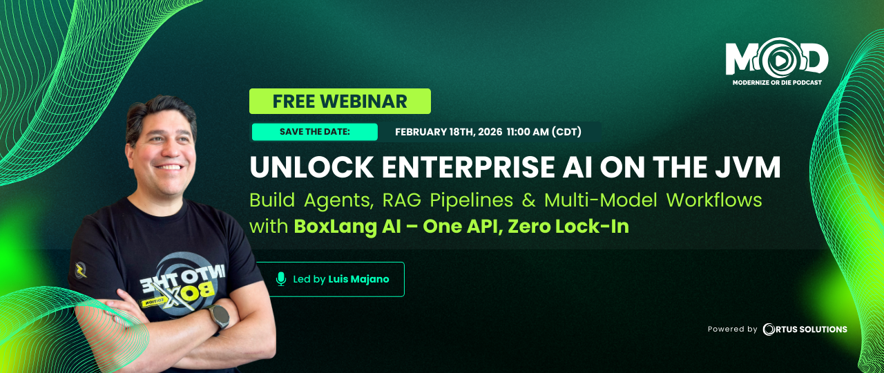 Unlock Enterprise AI on the JVM - Webinar banner